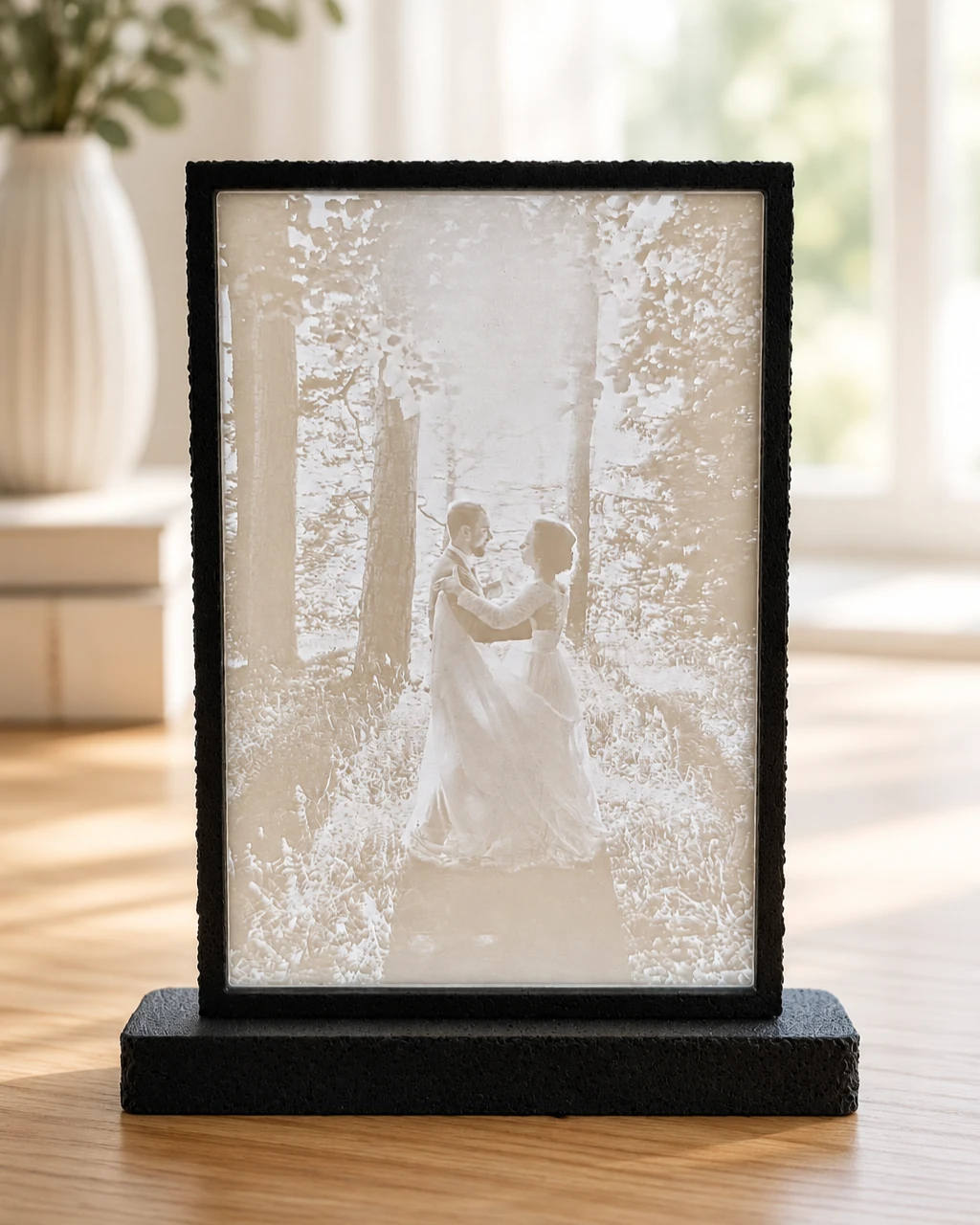 Lithophan mit Fotomotiv