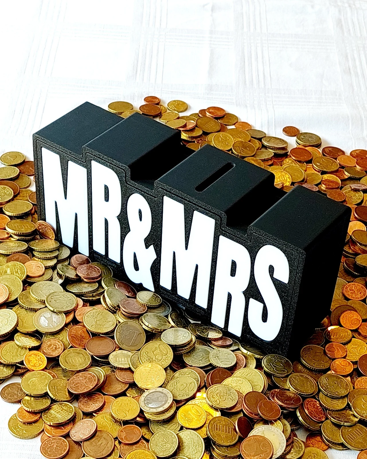 Personalisierte XXL-Spardose MR und MRS